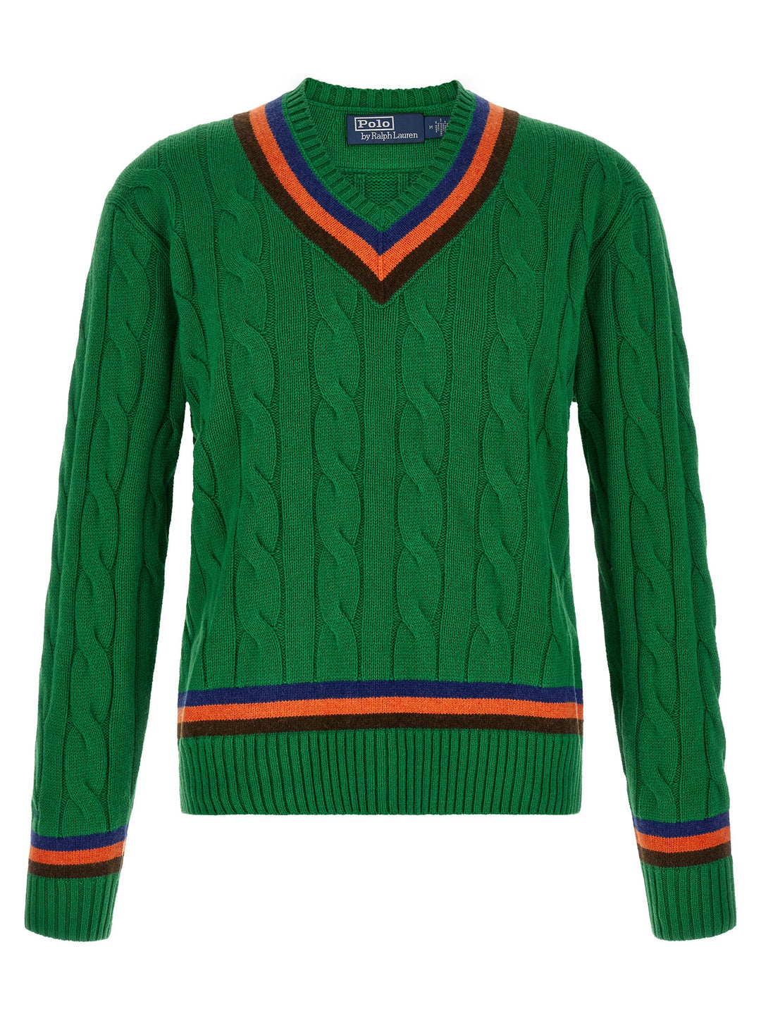 Polo Ralph Lauren V-Knit With Cable Pattern Maglioni - Verde | 3887725d8a44a8c1003c6a6b647d3adce85008a3