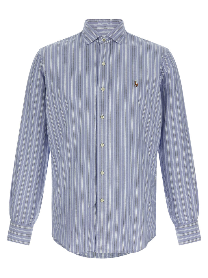 Polo Ralph Lauren Striped Shirt Camicie - Celeste | cdf44f7627346185f6a0bdb8e9d160549a4a2ad5