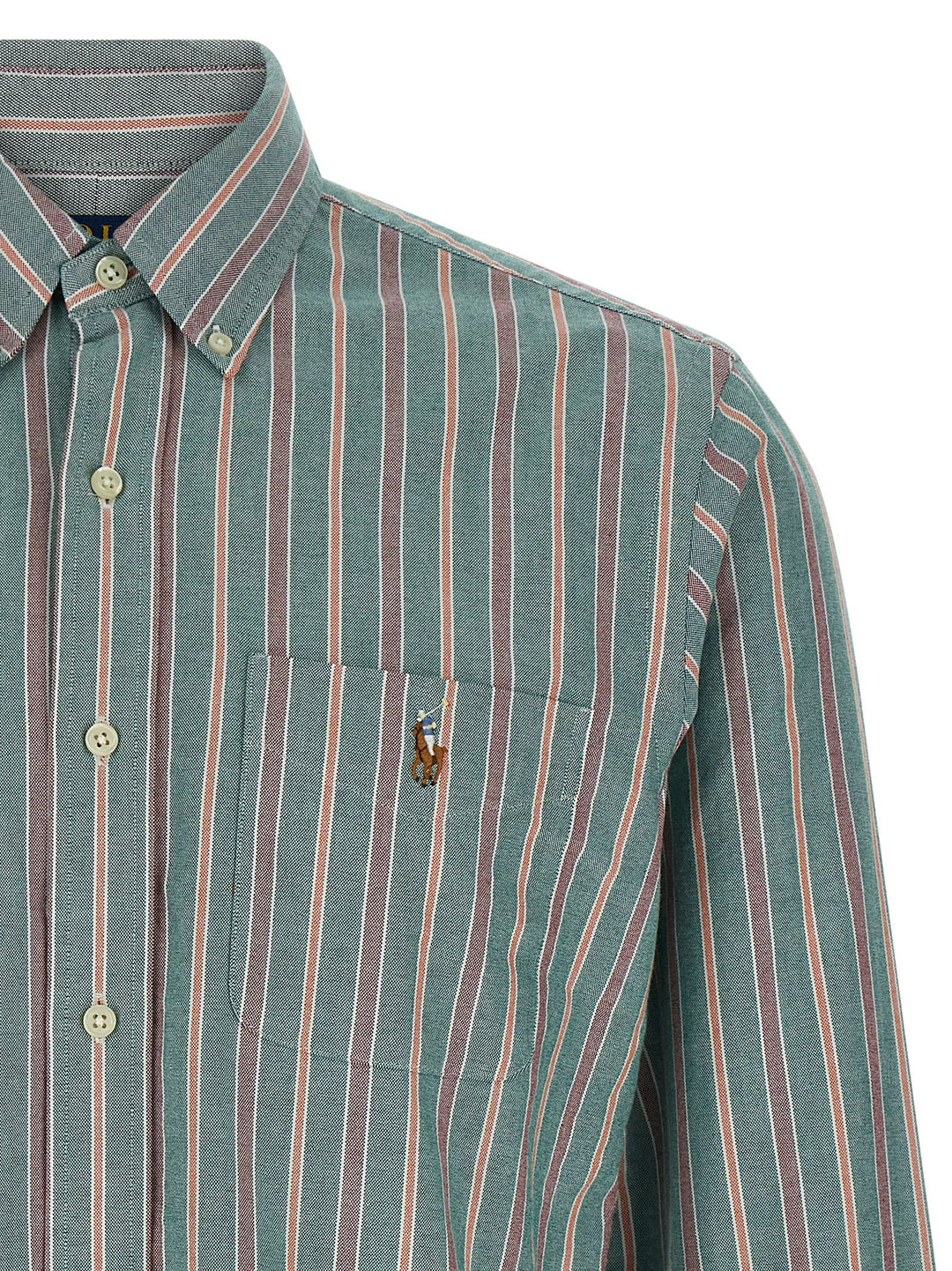 Polo Ralph Lauren Button-Down Striped Shirt Camicie - Verde | e4e8adad64fbac6ff9cd0df9cbddaf0d87c8c0fd