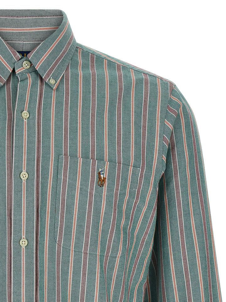 Polo Ralph Lauren Button-Down Striped Shirt Camicie - Verde | e4e8adad64fbac6ff9cd0df9cbddaf0d87c8c0fd