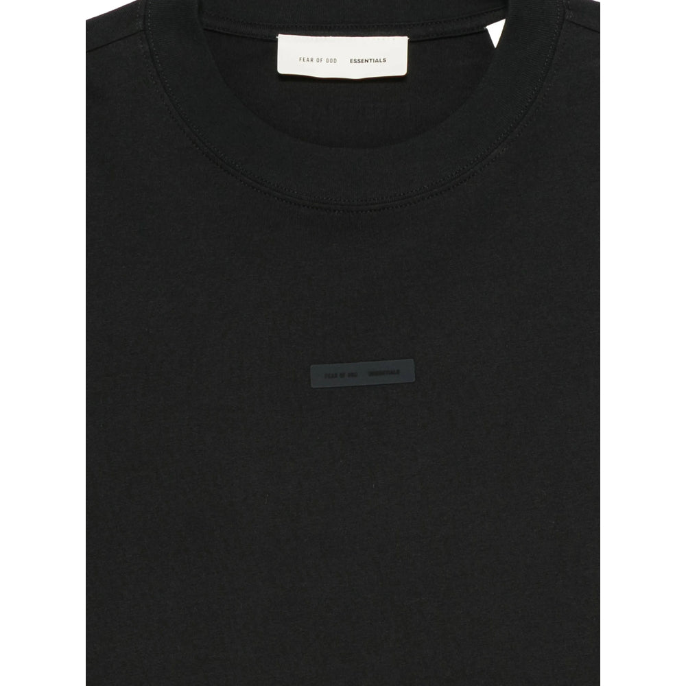 Fear Of God Essentials T Shirt - Nero | 1424d59e6855e652f7e0b65a399c2365f8687d7b