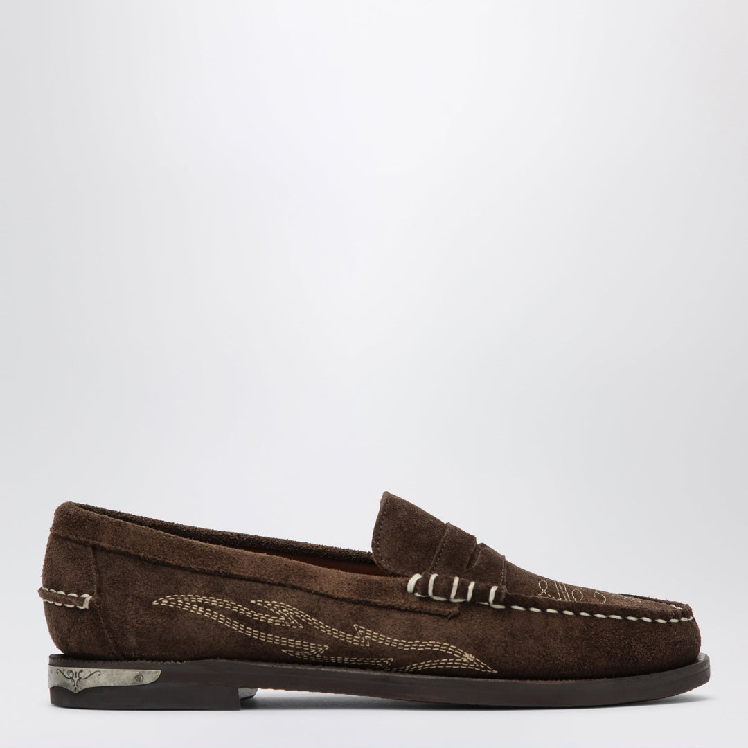 Sebago Braune Dan El Paso Loafer In Suede