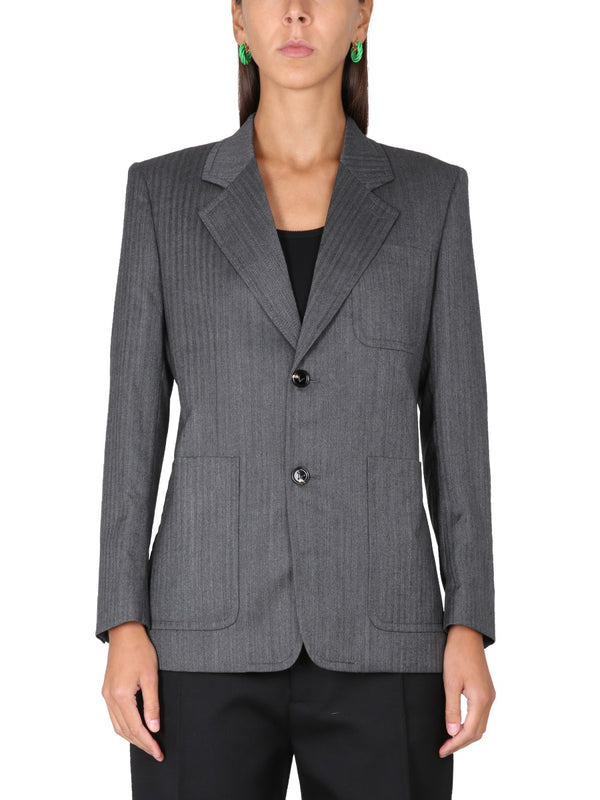 Chaqueta con estampado de cheurón