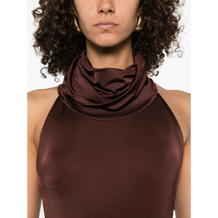 Victoria Beckham Abiti - Marrone | 8a26de908b7278f12ca1ceb2b7a07c2b0bc35bf1