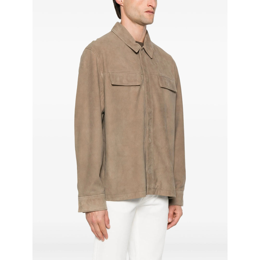 Calvin Klein Leather Outerwears - Marrone | 0e8167a14801149ae54c826cb4d79d43fbccb98e