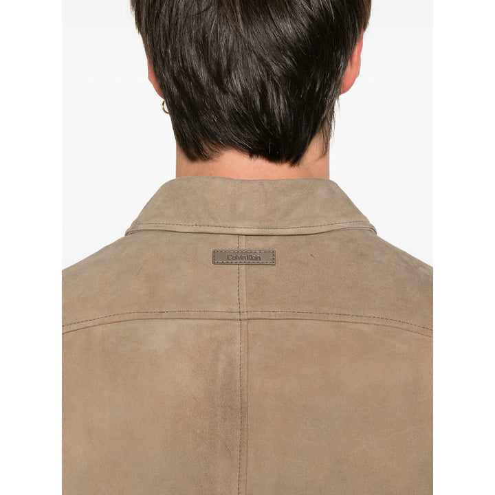 Calvin Klein Leather Outerwears - Marrone | 247919ea924281451bf670ce103aafe378e41c3d