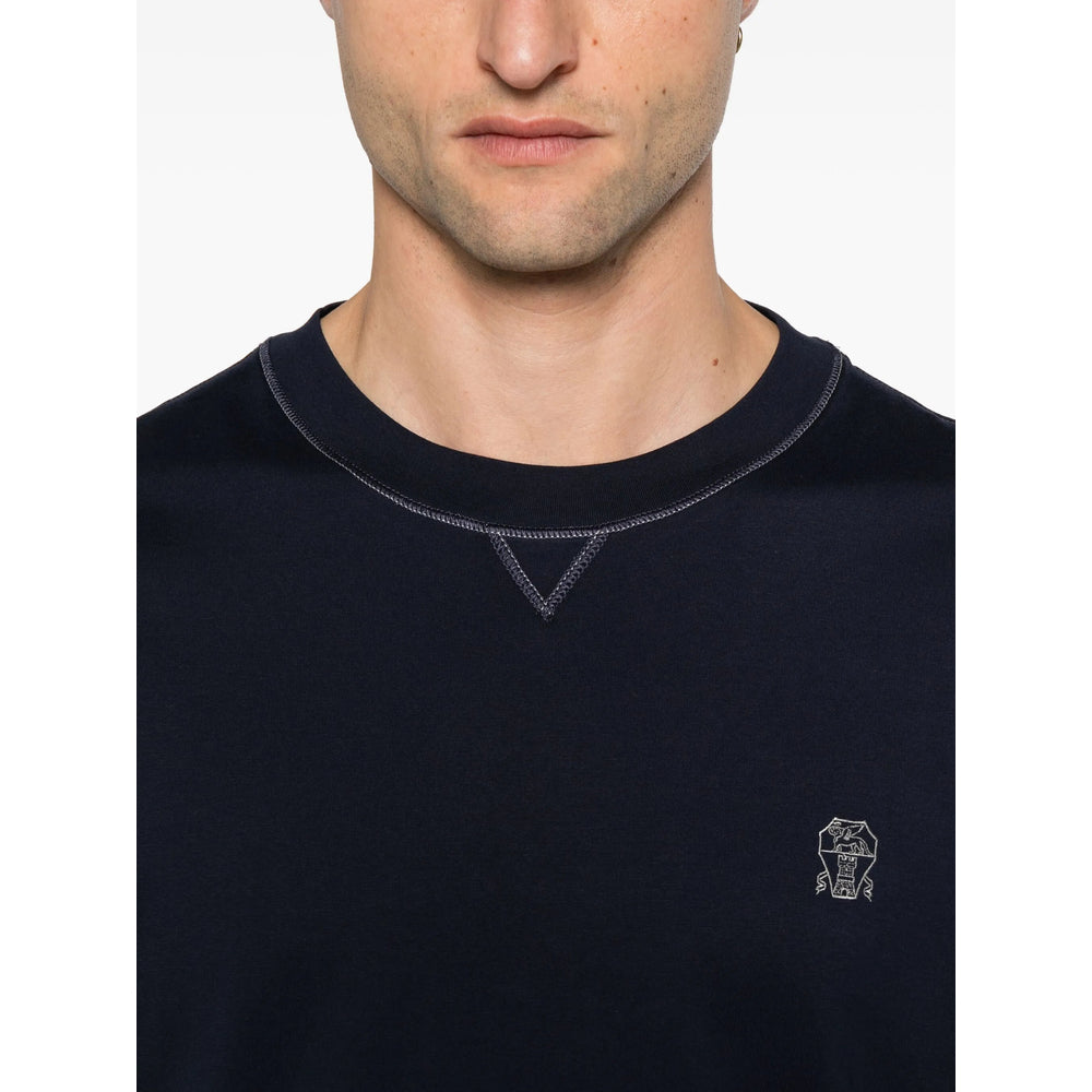 Brunello Cucinelli T Shirt - Blu | 59f5da7879ea528767932e134d2db6c618271b6d
