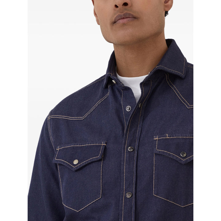 Brunello Cucinelli Camicie - Blu | 9b3b96e058a3d186f07802bbb0f8948d47d179fc