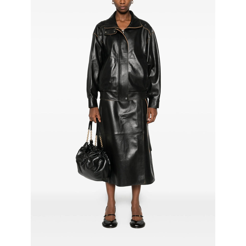 Calvin Klein Leather Outerwears - Nero | faabb78c3e183c098e75e6c74f76d3e00b81b35b