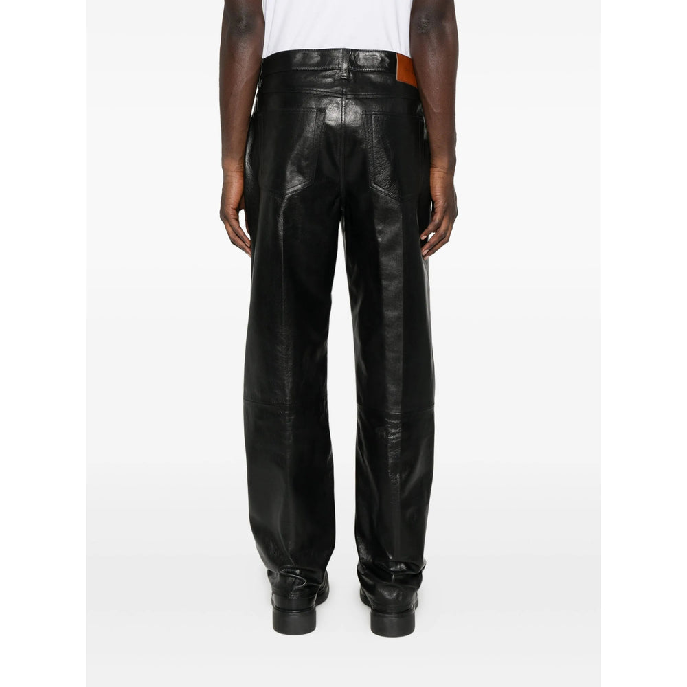 Calvin Klein Leather Pants - Nero | a552bb31eb422fbe3e541922fe6b9f4bdc363e97