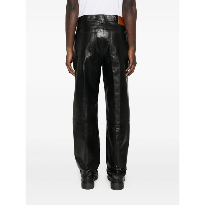 Calvin Klein Leather Pants - Nero | a552bb31eb422fbe3e541922fe6b9f4bdc363e97