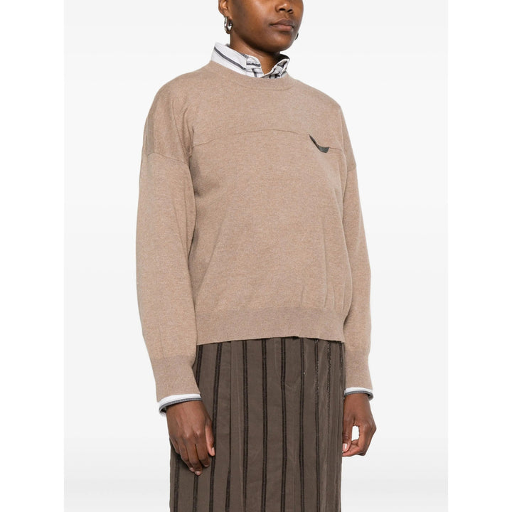 Brunello Cucinelli Maglioni - Marrone | abfed758c561eb2287c9a1f0d7b669f2a476a8bf