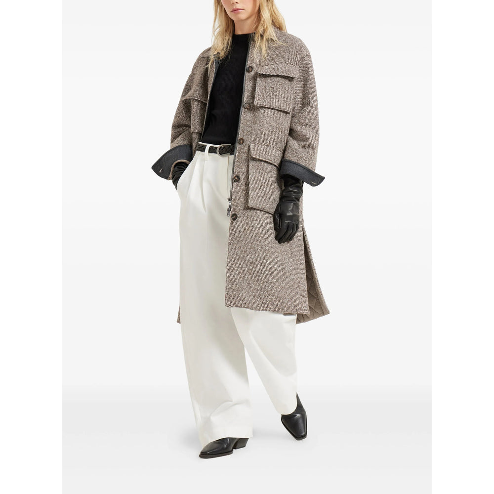 Brunello Cucinelli Cappotti - Marrone | ea8a505238f1bccdd868de5694e5bd402501a566