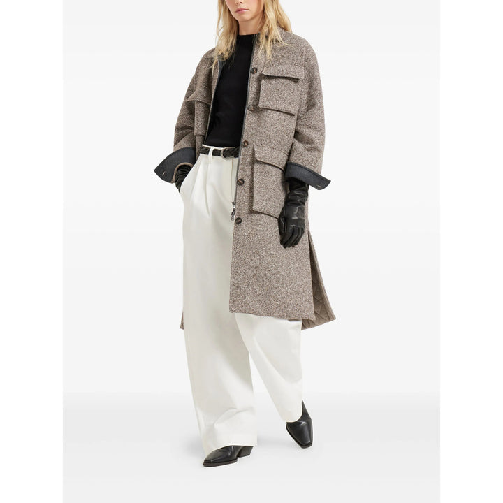 Brunello Cucinelli Cappotti - Marrone | ea8a505238f1bccdd868de5694e5bd402501a566