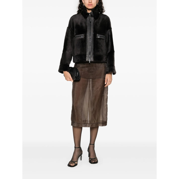 Brunello Cucinelli Leather Outerwears - Grigio | a961da708994b10998f2ac6e7461a77773f121f4