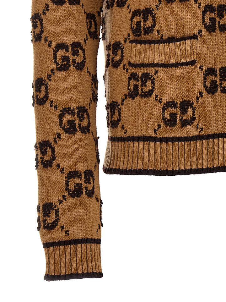 Gucci Gg Tweed Bouclè Cardigan Maglioni - Beige | 122ea94c2f388f2a61a6f5a34d043831e52ab2ac
