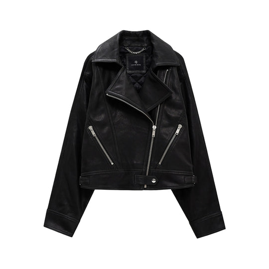 Leather Outerwears Nero