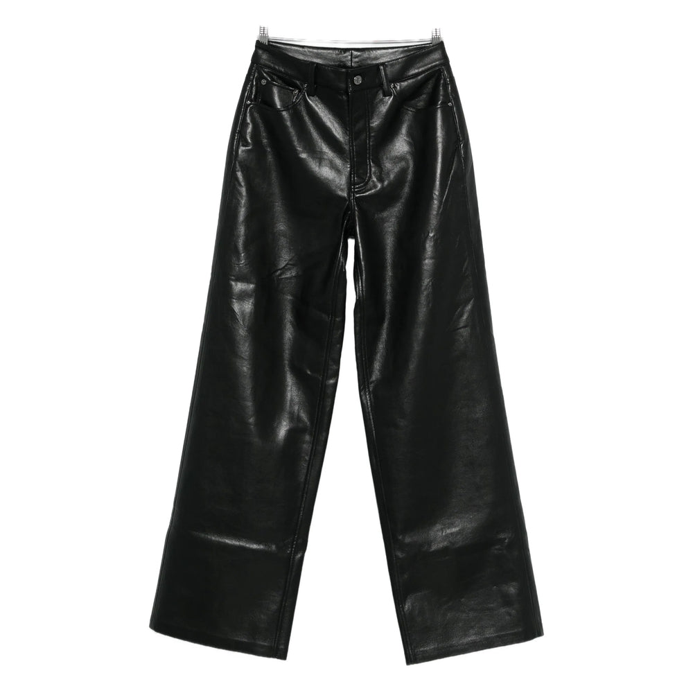 Anine Bing Leather Pants - Nero | 110b6acfda9a89cf44b81ef8cafb808a42140fae