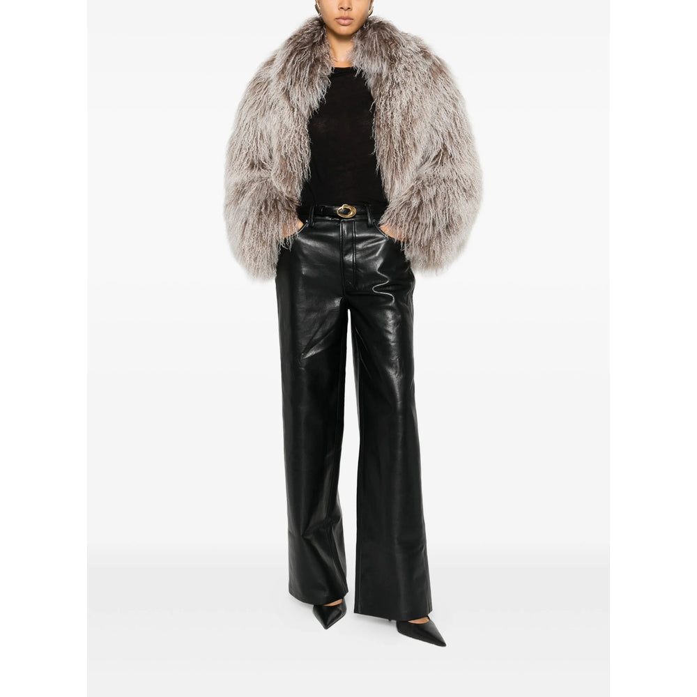 Anine Bing Leather Pants - Nero | 0c12f7b20072dac8ee27df2ceba076a615370d24