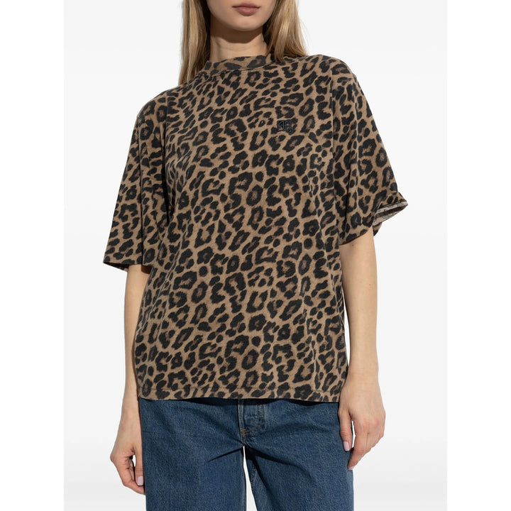 Anine Bing T Shirt - Nero, Marrone | f049d3adca6410d9eb2c862f5d8350894ace10e4