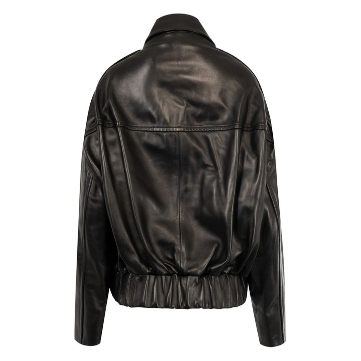 Khaite Leather Outerwears - Nero | c794fe029014ae7dc4e6ee4f80071c53162a93f7