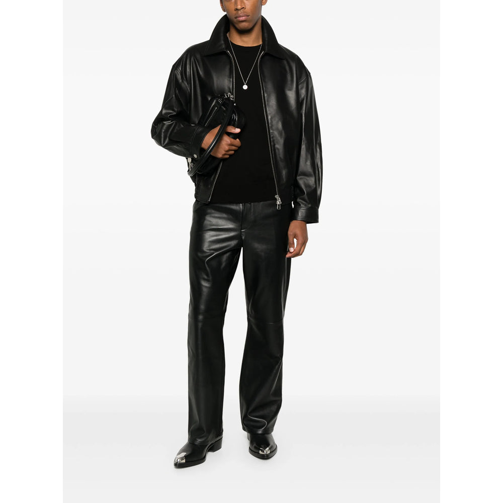 Tonywack Leather Pants - Nero | a0fa2cf1adb2e867b60f8de7009922250723d395