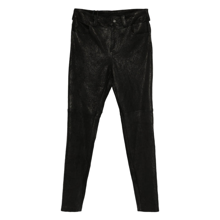 Salvatore Santoro Leather Pants - Nero | ceb00d4ea1d578ff548e288894907bfbc0ae728a