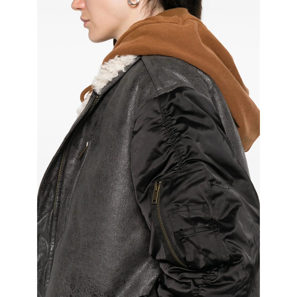 Marant ÉToile Leather Outerwears - Nero | 28e9942308250f30b40eb20820054e31bd627276