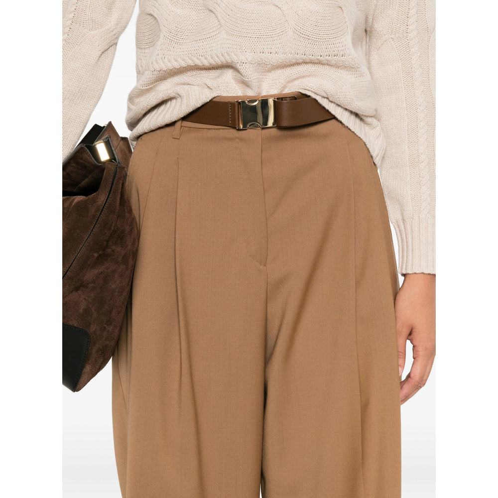 Max Mara Studio Pantaloni - Marrone | 88dc30d0bb5acaadf72f6ed8f4943446c94caca8