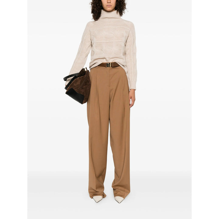 Max Mara Studio Pantaloni - Marrone | 9e803e440f4526ccccddd1682761cdddb13eae96