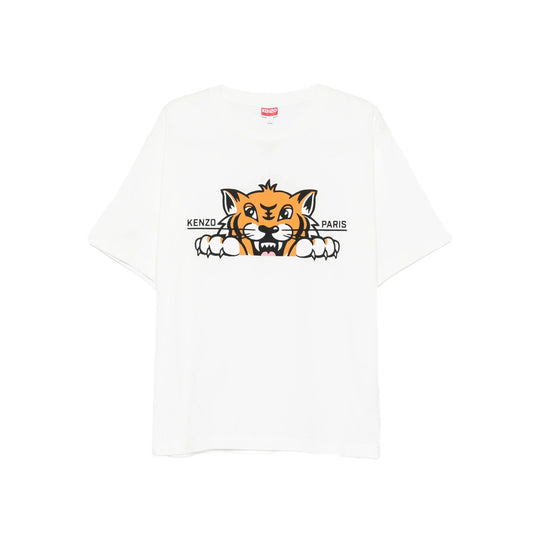 T Shirt Bianco, Arancione