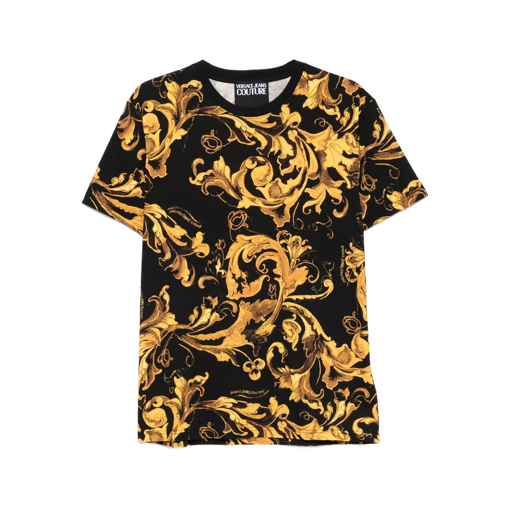 Versace Jeans Couture T Shirt - Nero, Giallo | ff1fcd6c343c0382deb3a3541bcb9b17af4c48fb