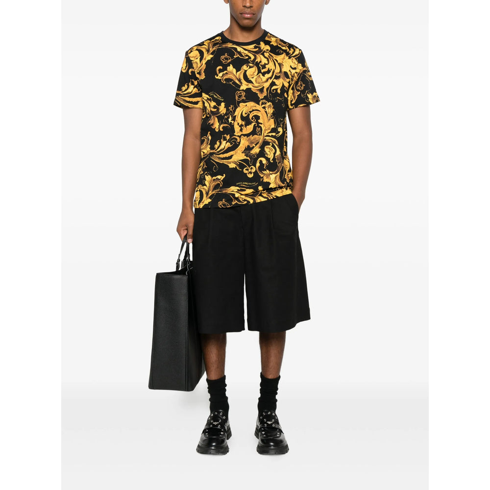 Versace Jeans Couture T Shirt - Nero, Giallo | 34898c7f7cde60f8157c15cd8c6cf2214a6a48ae