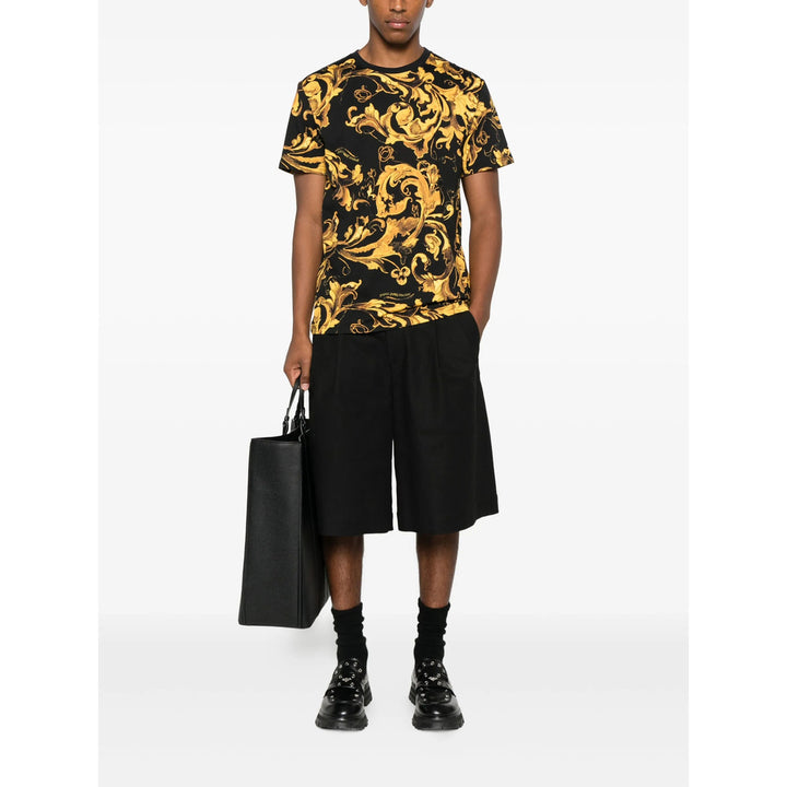 Versace Jeans Couture T Shirt - Nero, Giallo | 34898c7f7cde60f8157c15cd8c6cf2214a6a48ae