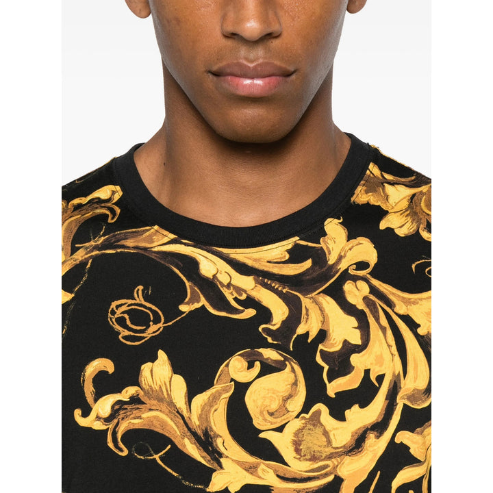 Versace Jeans Couture T Shirt - Nero, Giallo | 7e4595cc5af246420340ac2a0b6ce018060a779f