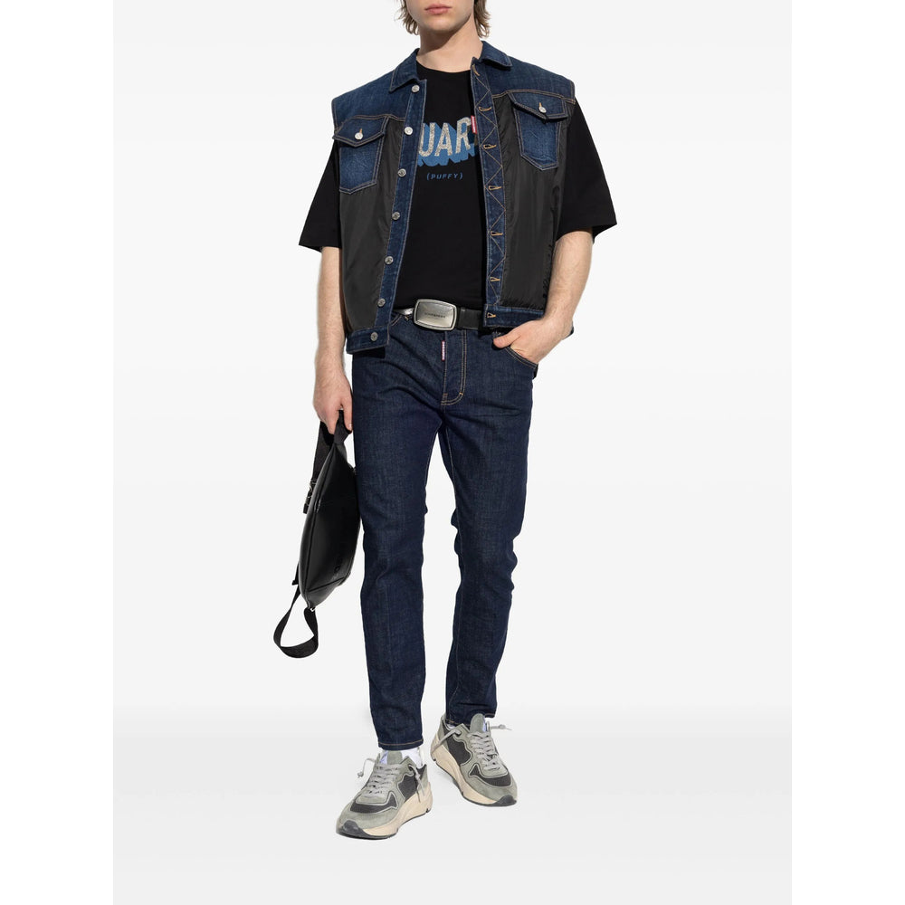 Dsquared2 T Shirt - Nero, Blu | e7735a69555ed515bd4be99ec8df7712925f25a1