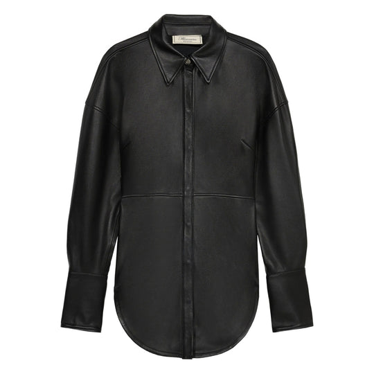 Leather Shirts Nero