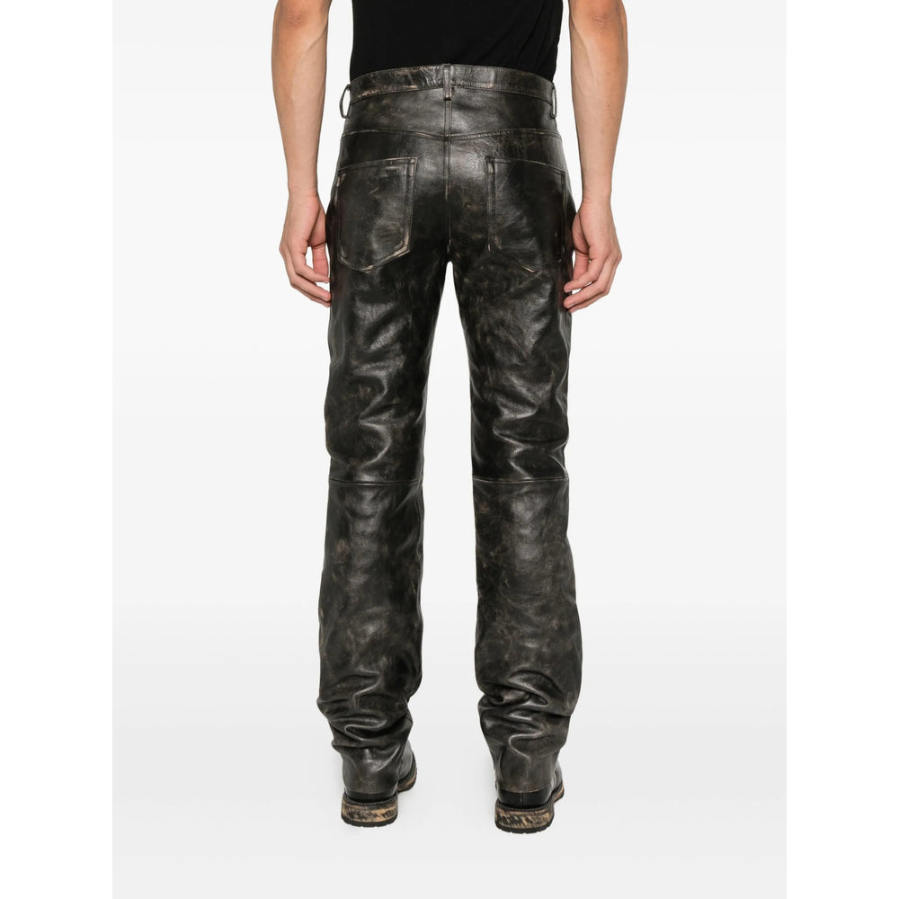 Ann Demeulemeester Leather Pants - Grigio | a1c2bdfbcd704c445b8a4bebc2b01ef93c7b4a91
