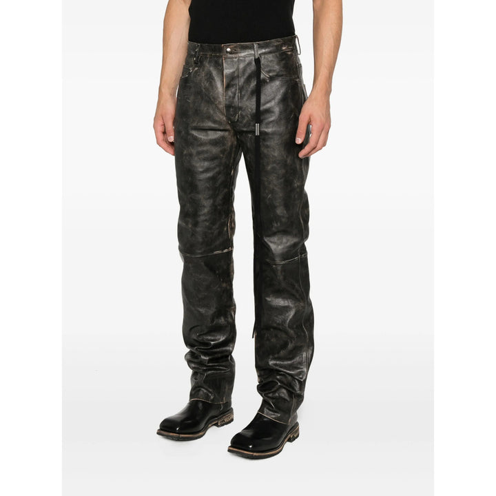 Ann Demeulemeester Leather Pants - Grigio | 5960ce0358630d03a684f8138b2a5e724835ca6e
