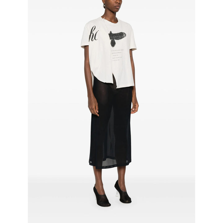 Ann Demeulemeester T Shirt - Neutro | bb5c653b54843762a477de4cc867c5cff3457f04