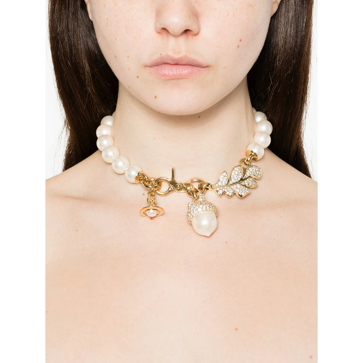 Vivienne Westwood Jewellery - Bianco, Oro | ec8288cd388f452f90b0d43b7110078e963300fb