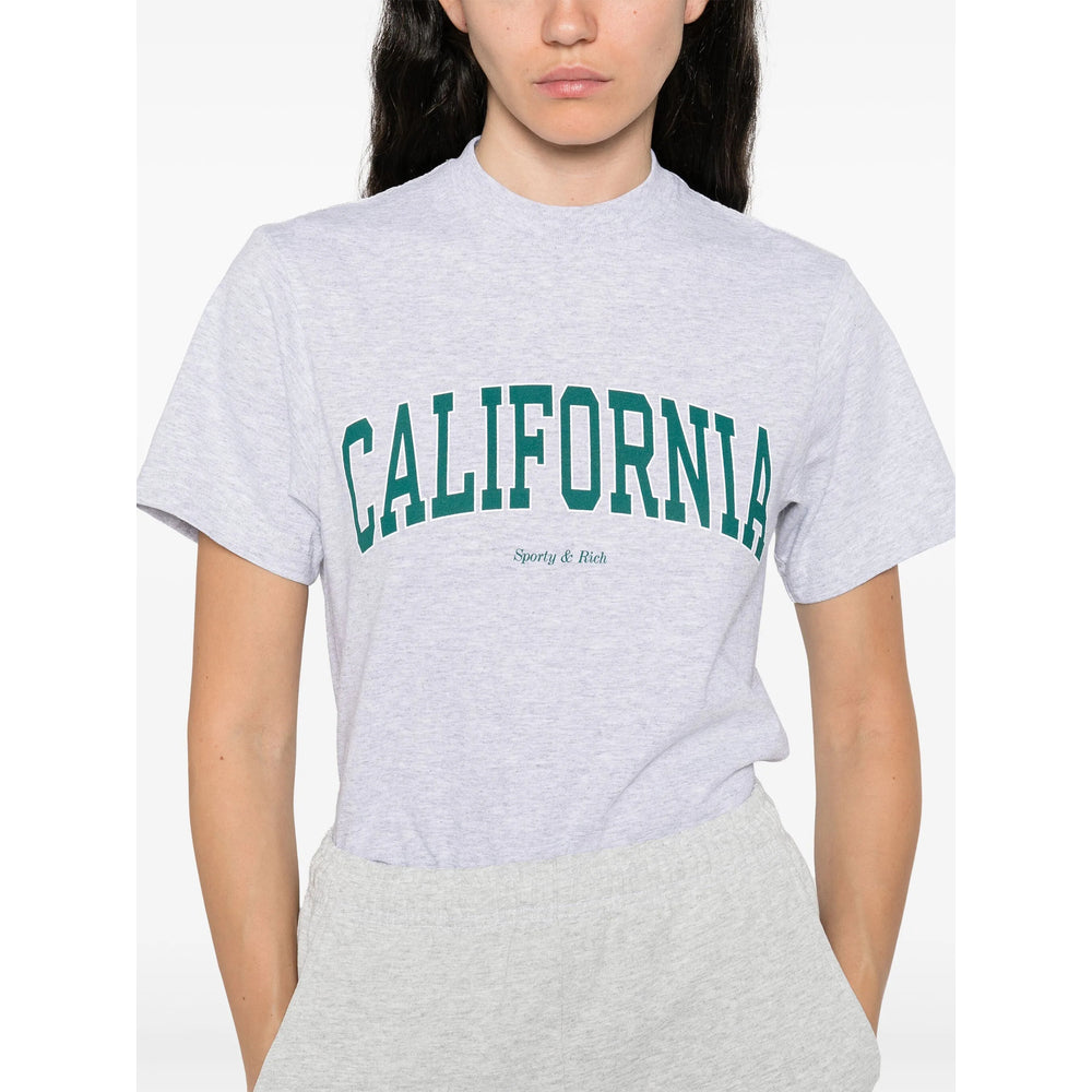 Sporty & Rich T Shirt - Grigio | 03515204c2593c3432bb6e575a3880db43ede4bf