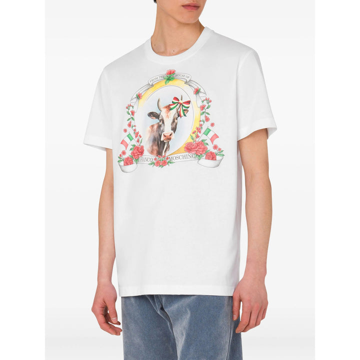 Moschino T Shirt - Bianco | fe5bb4624c36db4e2fc9db14e07a0b123c00b77b