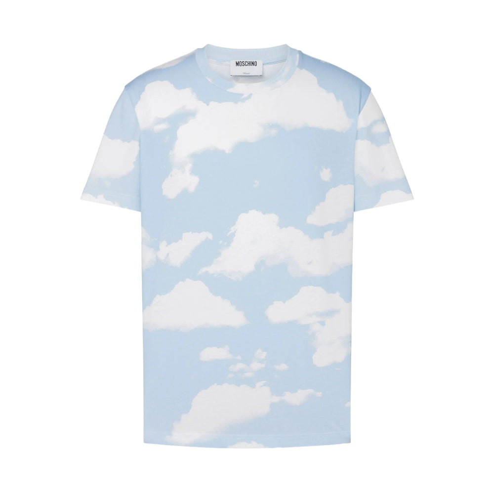 Moschino T Shirt - Blu, Bianco | 1ad97e14f312e60eefa9b71e59dbac85d8cba275