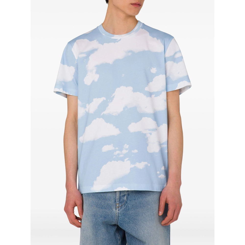 Moschino T Shirt - Blu, Bianco | ecece88d8e5c4153ebfdc2bf4d6adc3392c81102