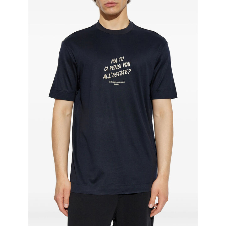 Emporio Armani T Shirt - Nero | e07e4e8ebc8a47cb26bb3964001a2a66d10a8f44