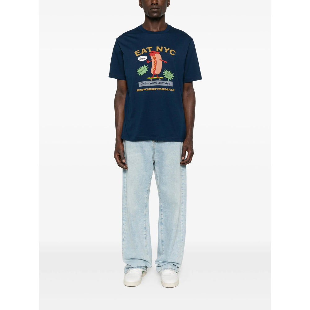 Emporio Armani T Shirt - Blu | e8ae7fedee96305f5750cbbdf5190a81cda8d578