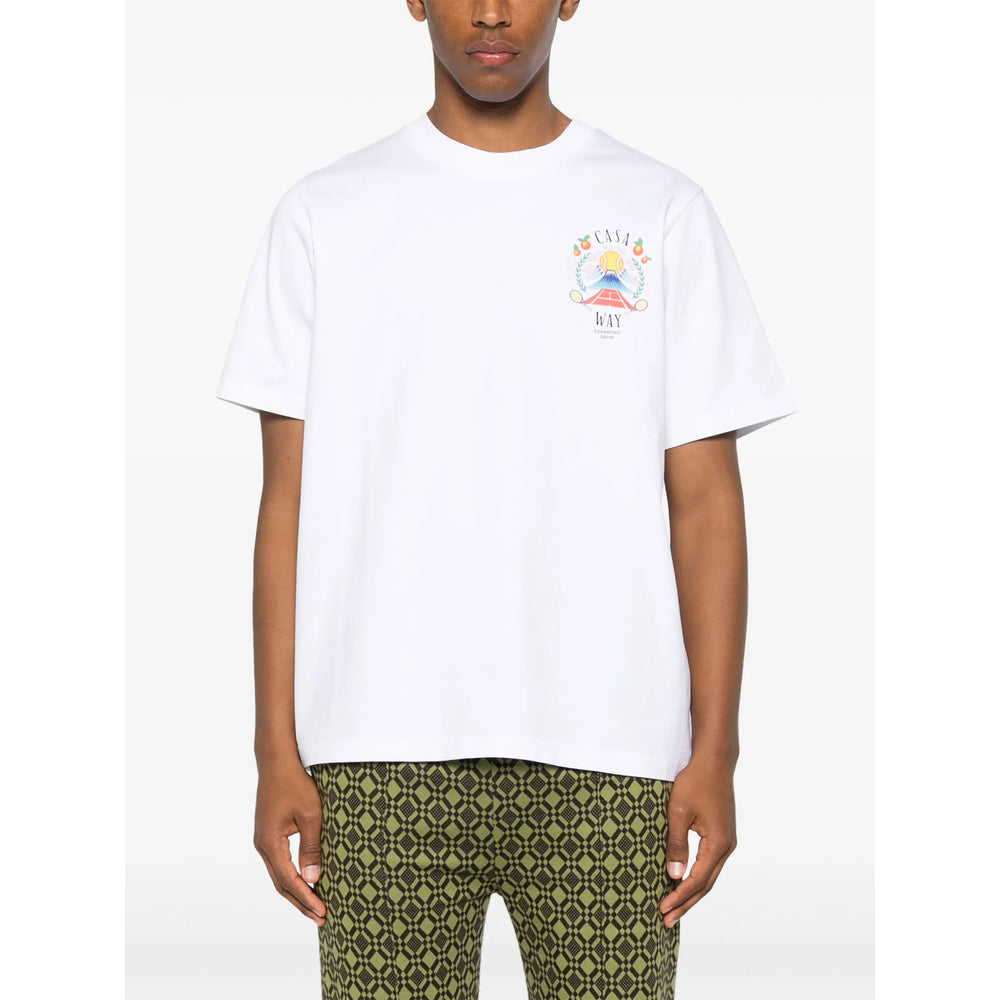 Casablanca T Shirt - Bianco | b86047178f6e045bfdc83fbf928c9fff154ad8b5