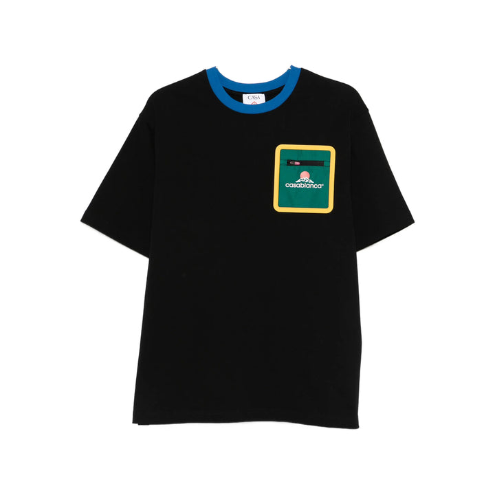 Casablanca T Shirt - Nero | 1afeba399d030b8953bd9abfa2f6eae383da40b9