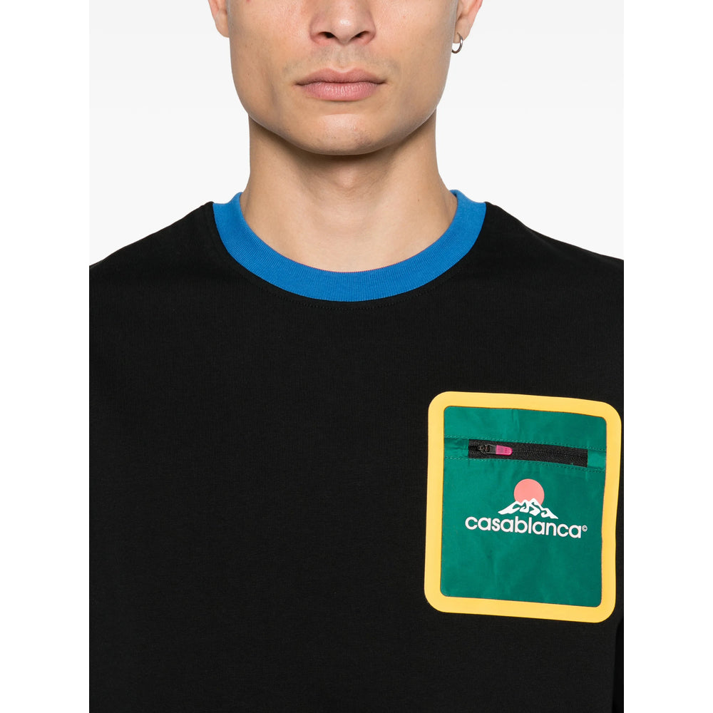 Casablanca T Shirt - Nero | 1ab5a31b2a743df7a78ac5f5e6905eebf879cf80